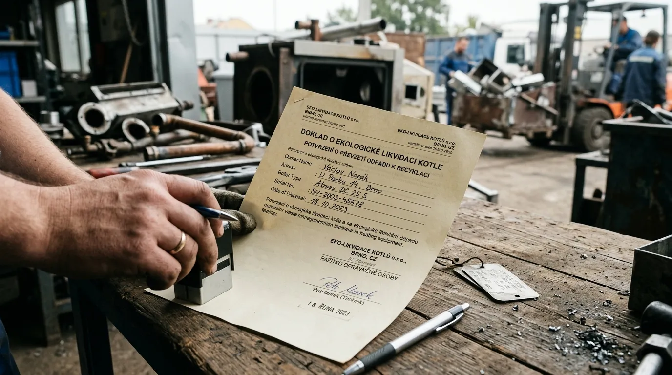 Doklad o ekologické likvidaci kotle: Co to je a jak ho získat?