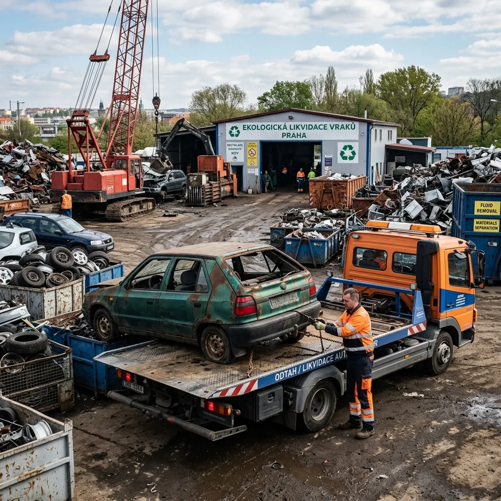 Ekologická likvidace autovraků Praha