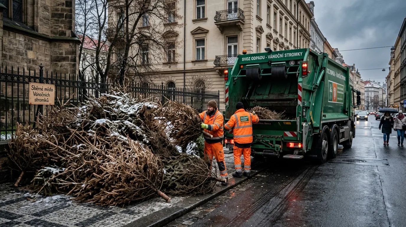 Kam a jak na odvoz vánočních stromků: Kompletní pravidla
